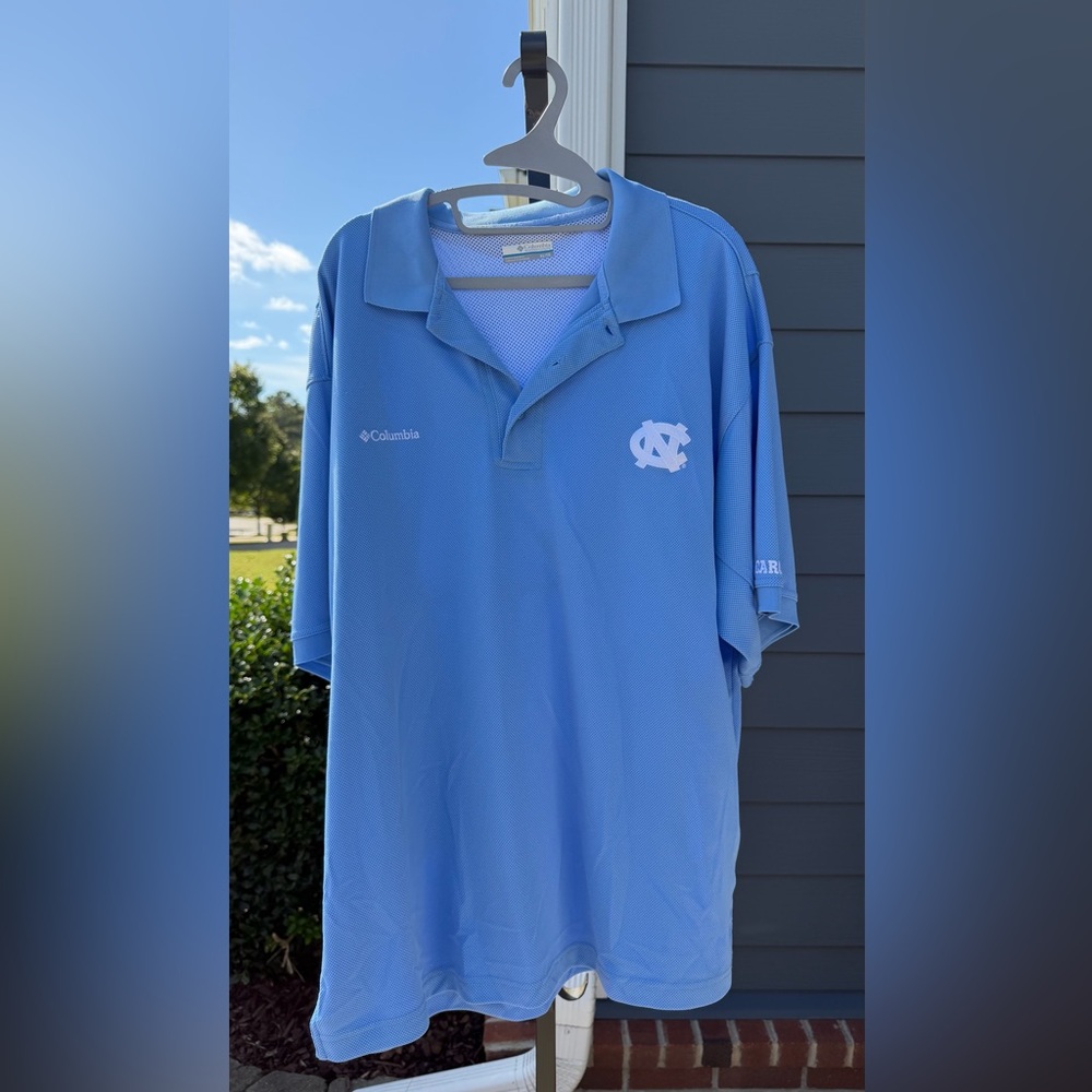 Columbia Carolina Blue Polo Shirt UNC